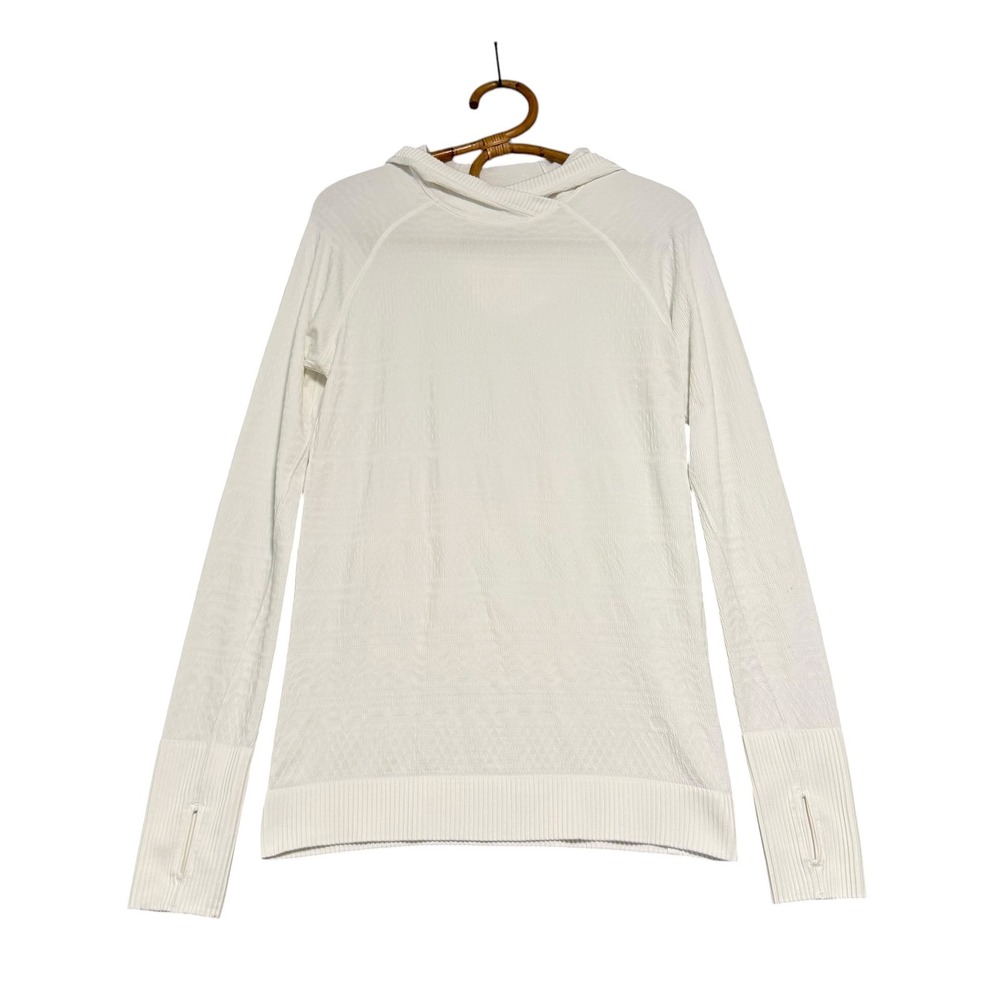 Lululemon | Rest Less Hoodie White Long Sleeve Athletic Pullover